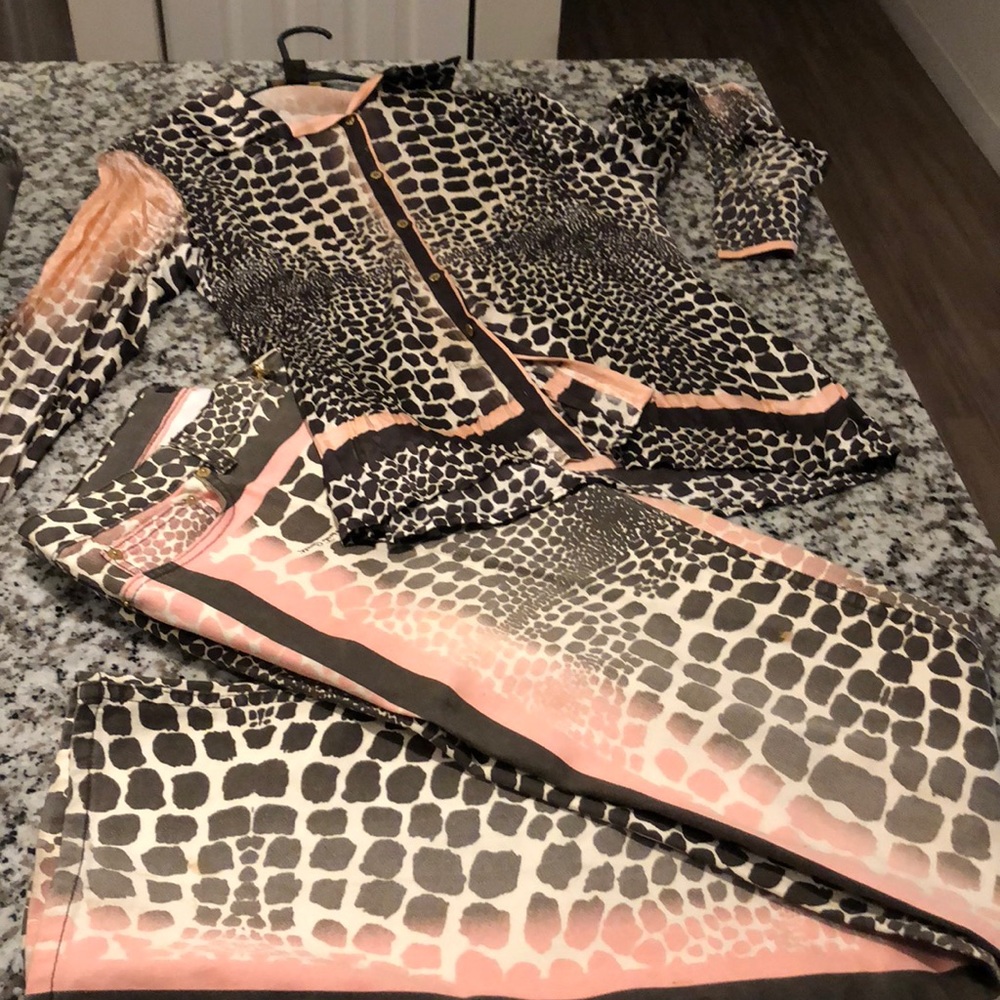 Roberto Cavalli Print Pant set